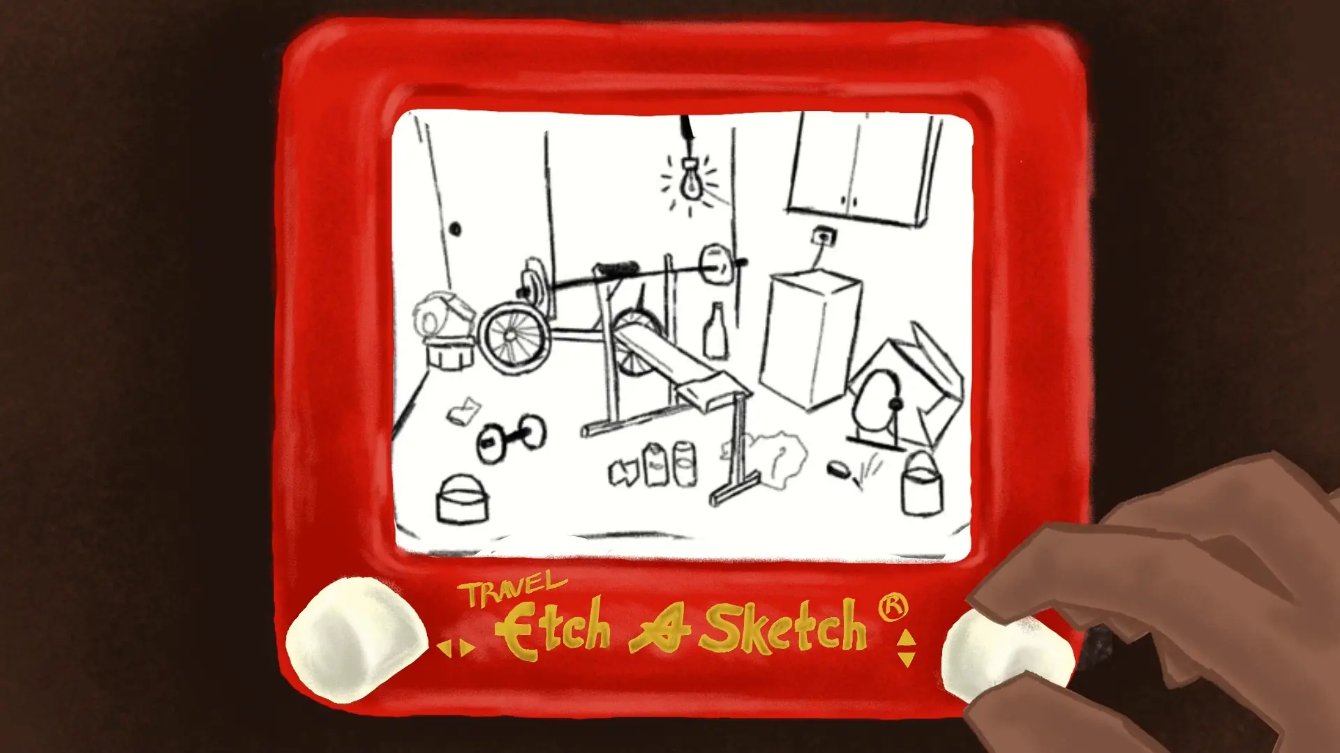 The Shape of Loneliness animation still — fragmented identity