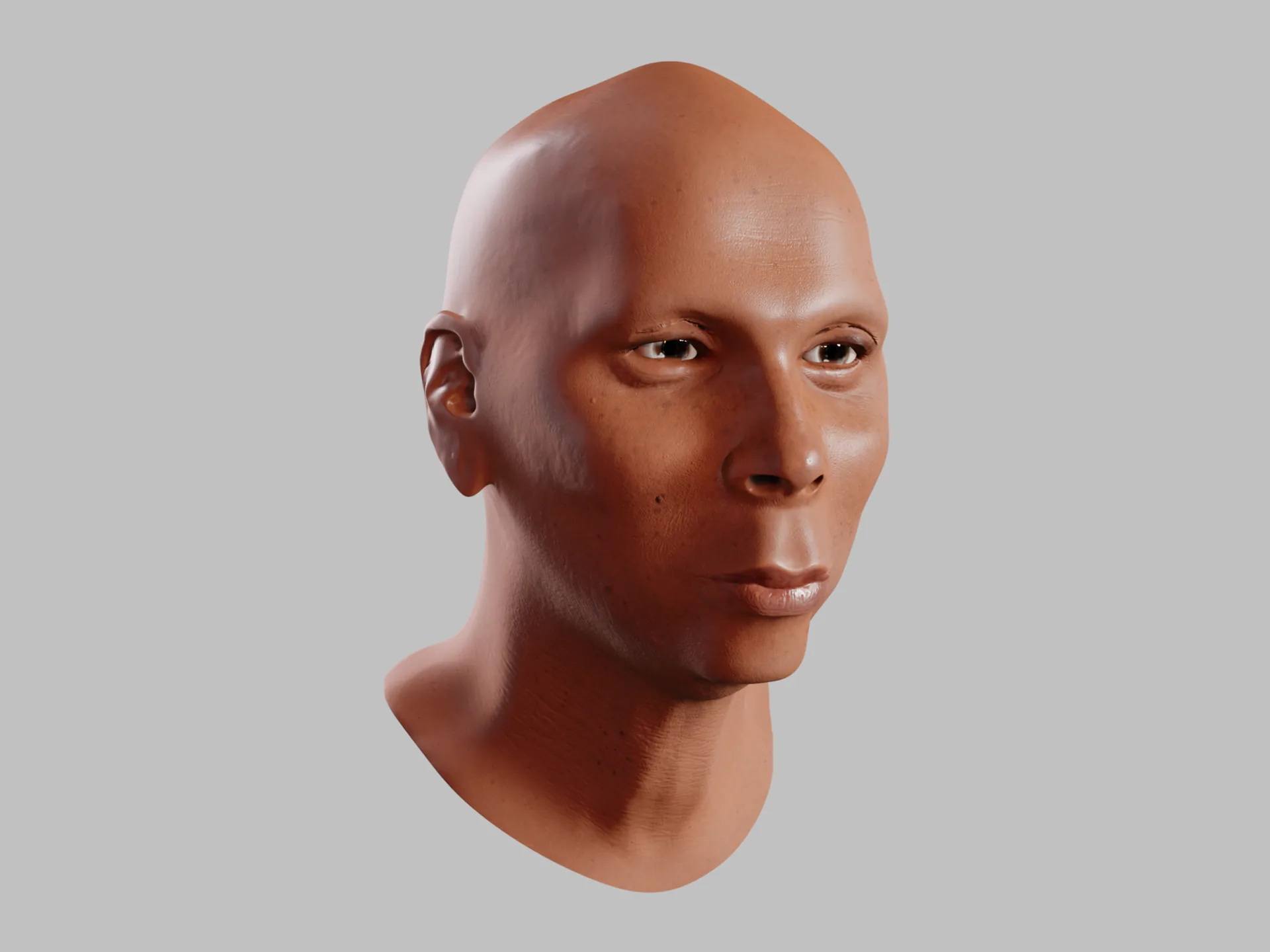 RuPaul 3D sculpt three-quarter view