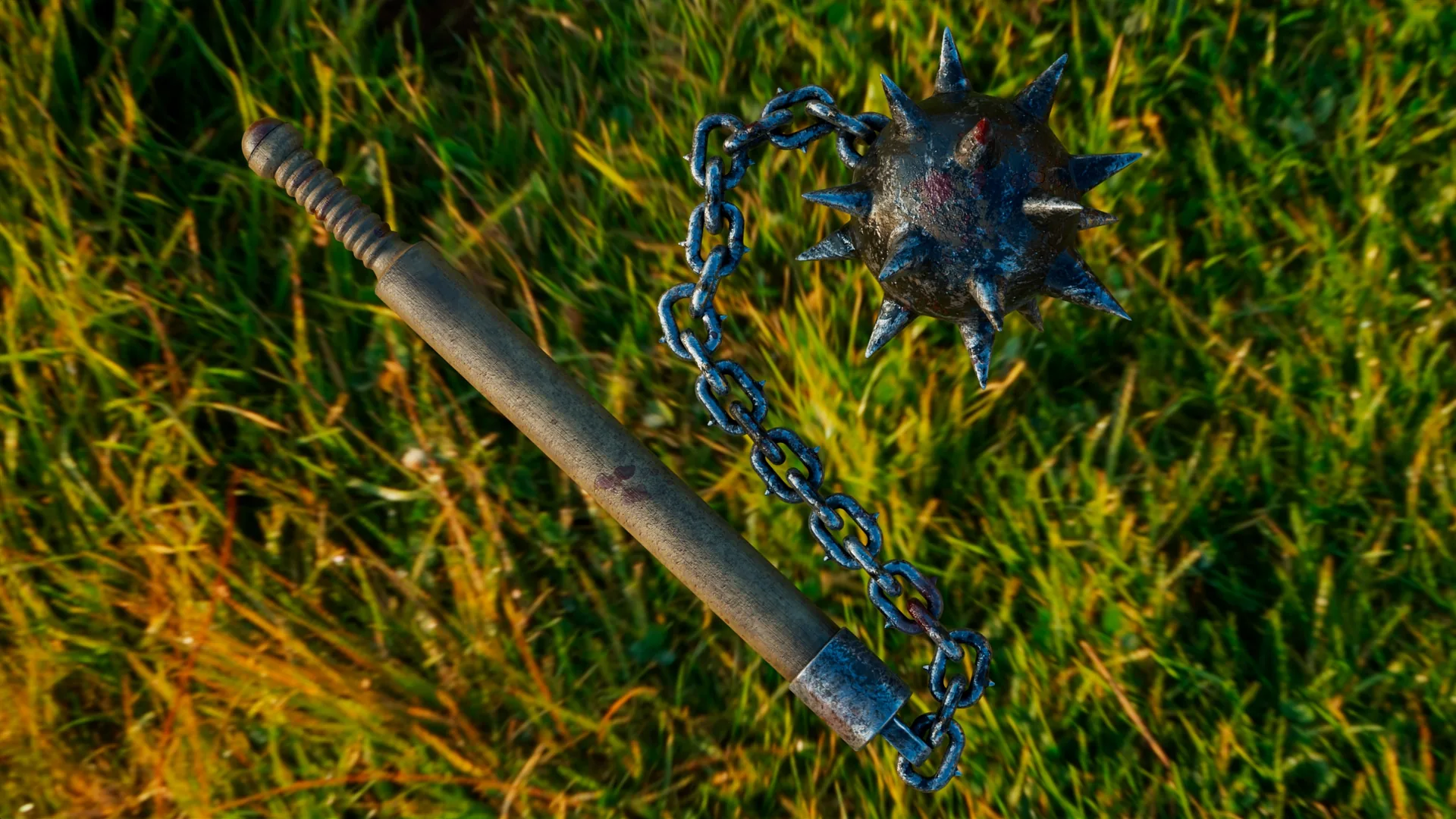 Morning Star Flail close-up spiked ball detail