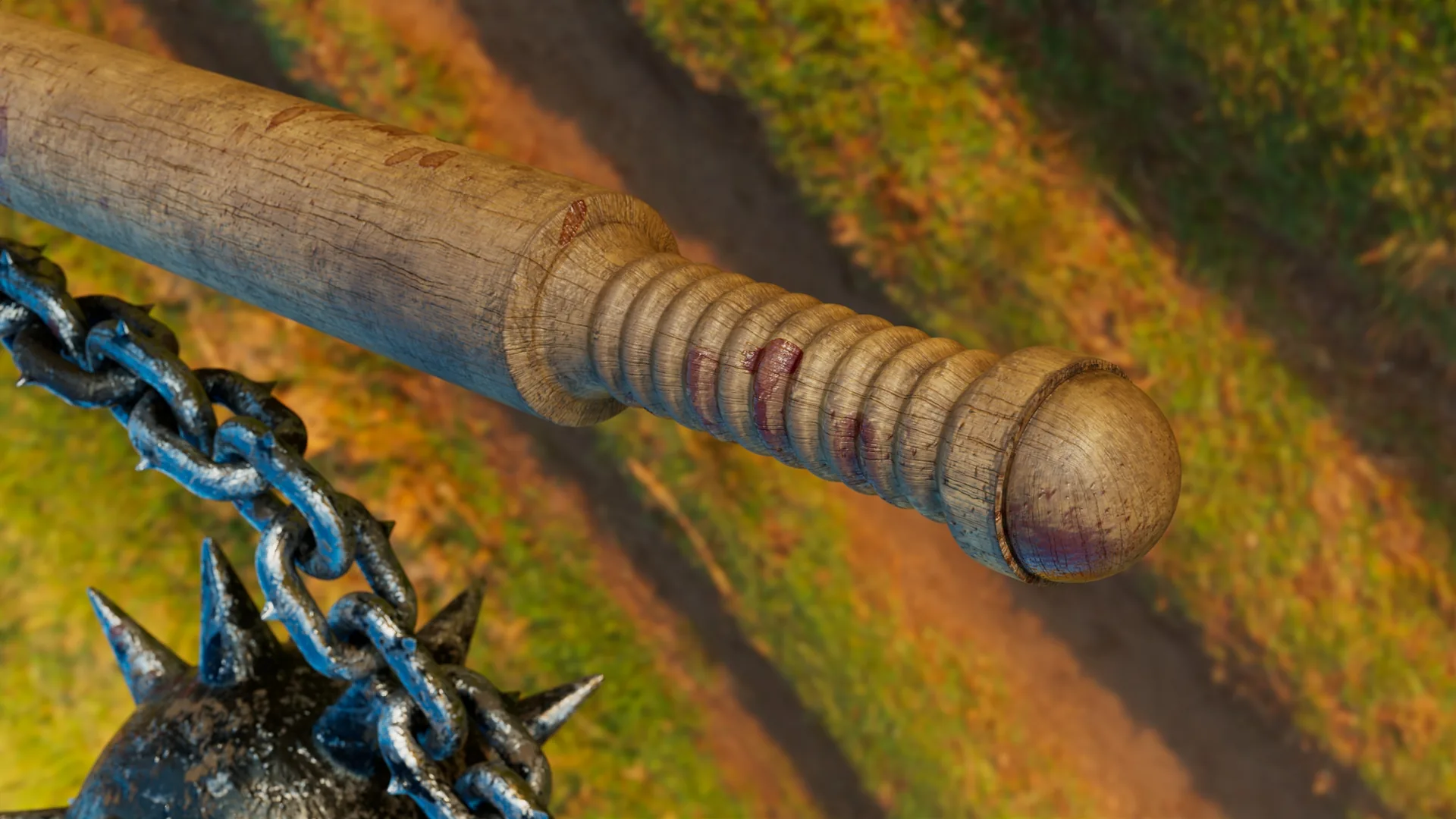 Morning Star Flail close-up spiked ball detail