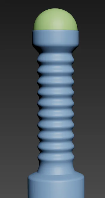 Turbosmooth applied for refined high-poly finish