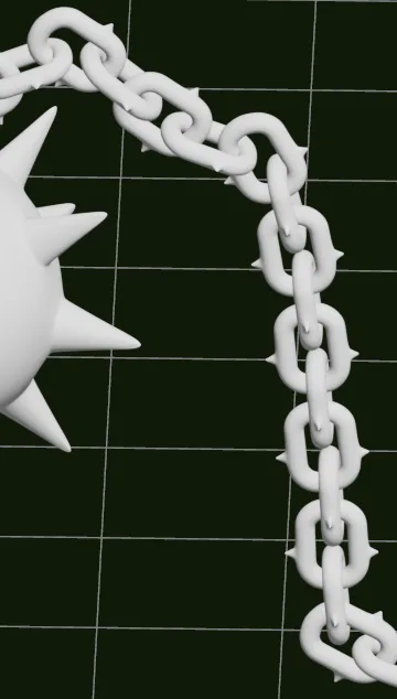 Chain array with line object and array modifier in 3DS Max