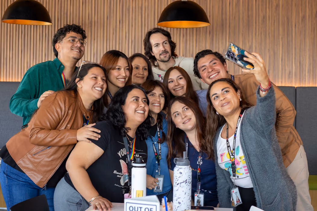 Resideo office team members connecting at a community event in Mexico