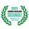 Green Builder Sustainable Product of the Year award badge