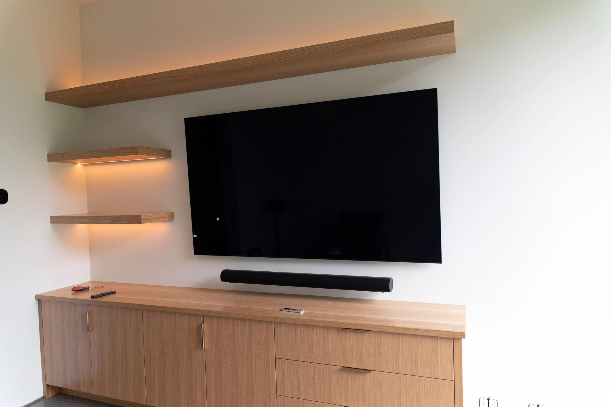 image of modern office with custom audio and video systems