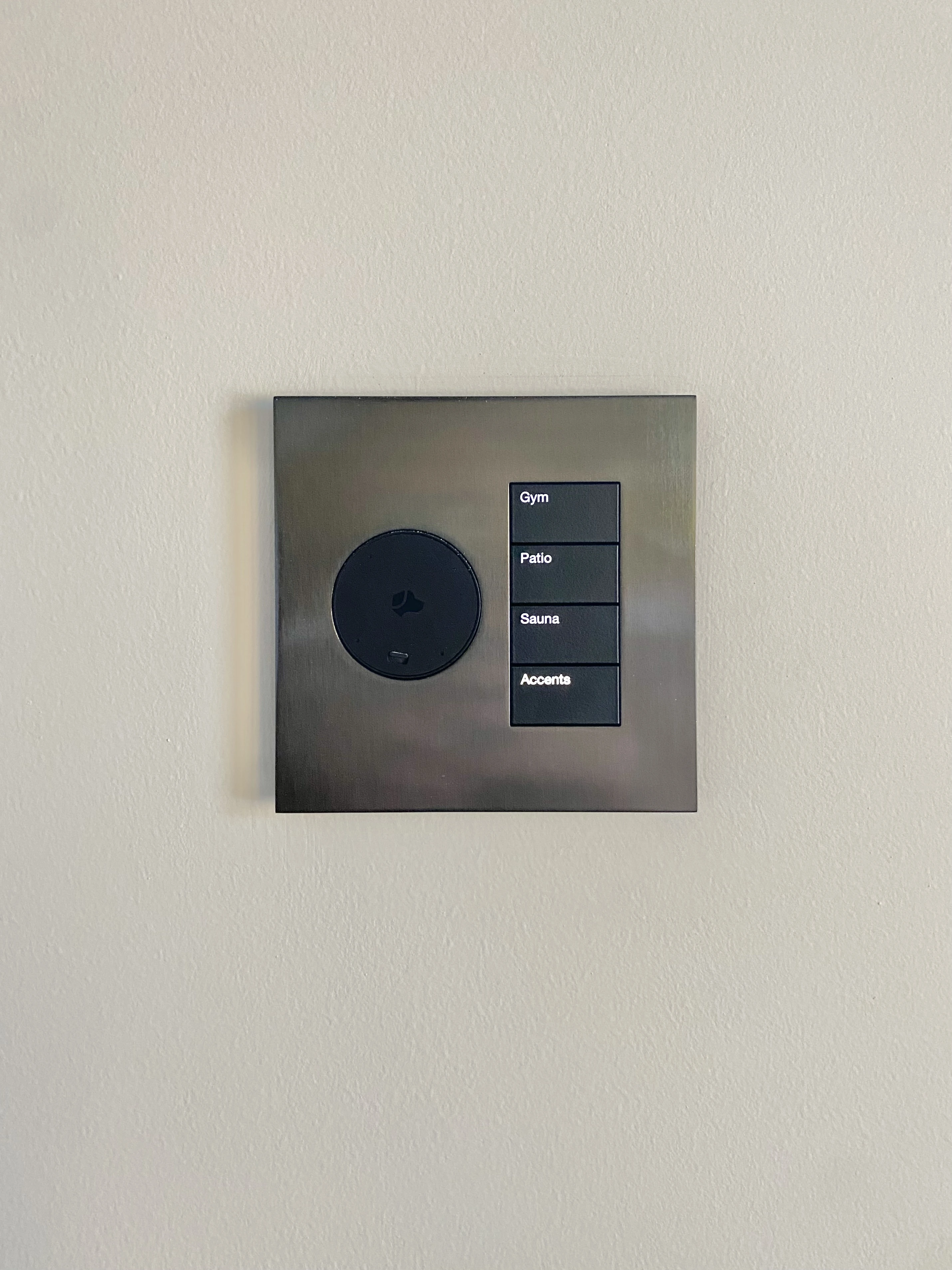 Lutron palladiom keypad with josh.ai addition