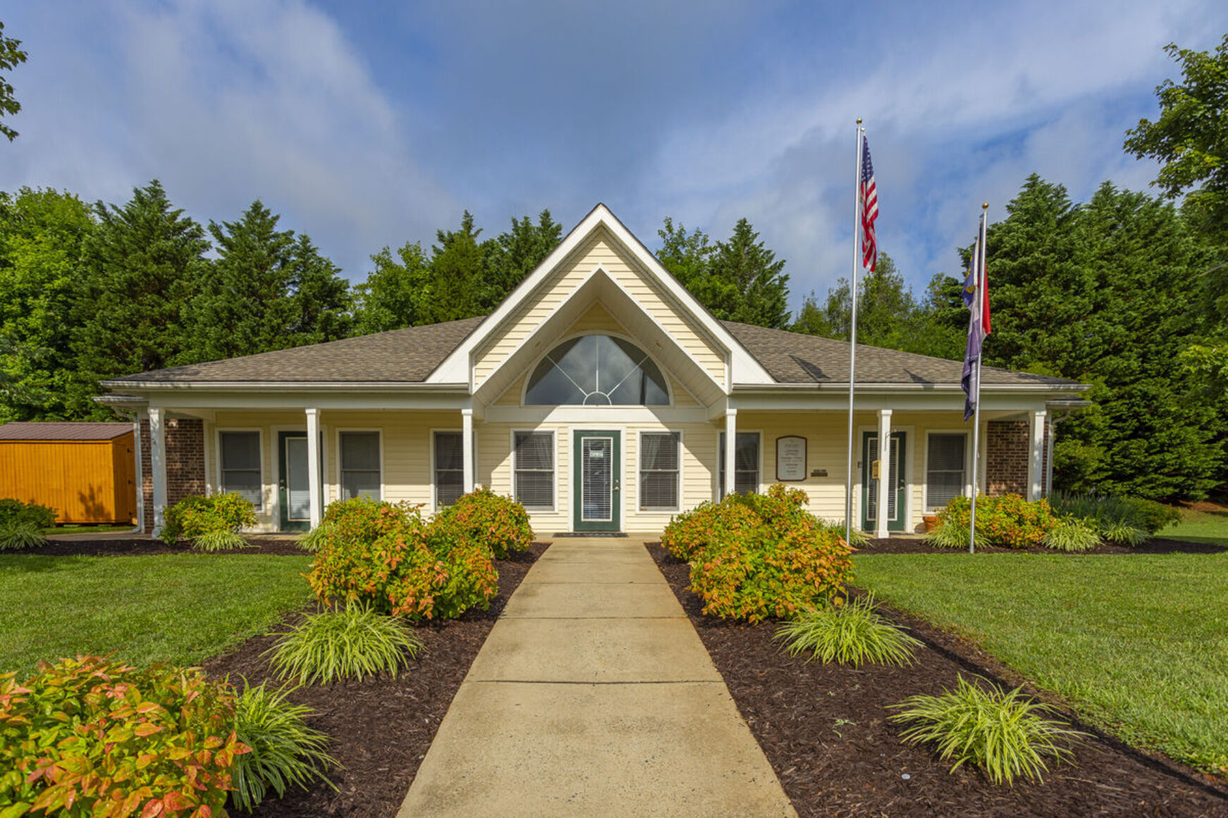 Exterior of leasing office