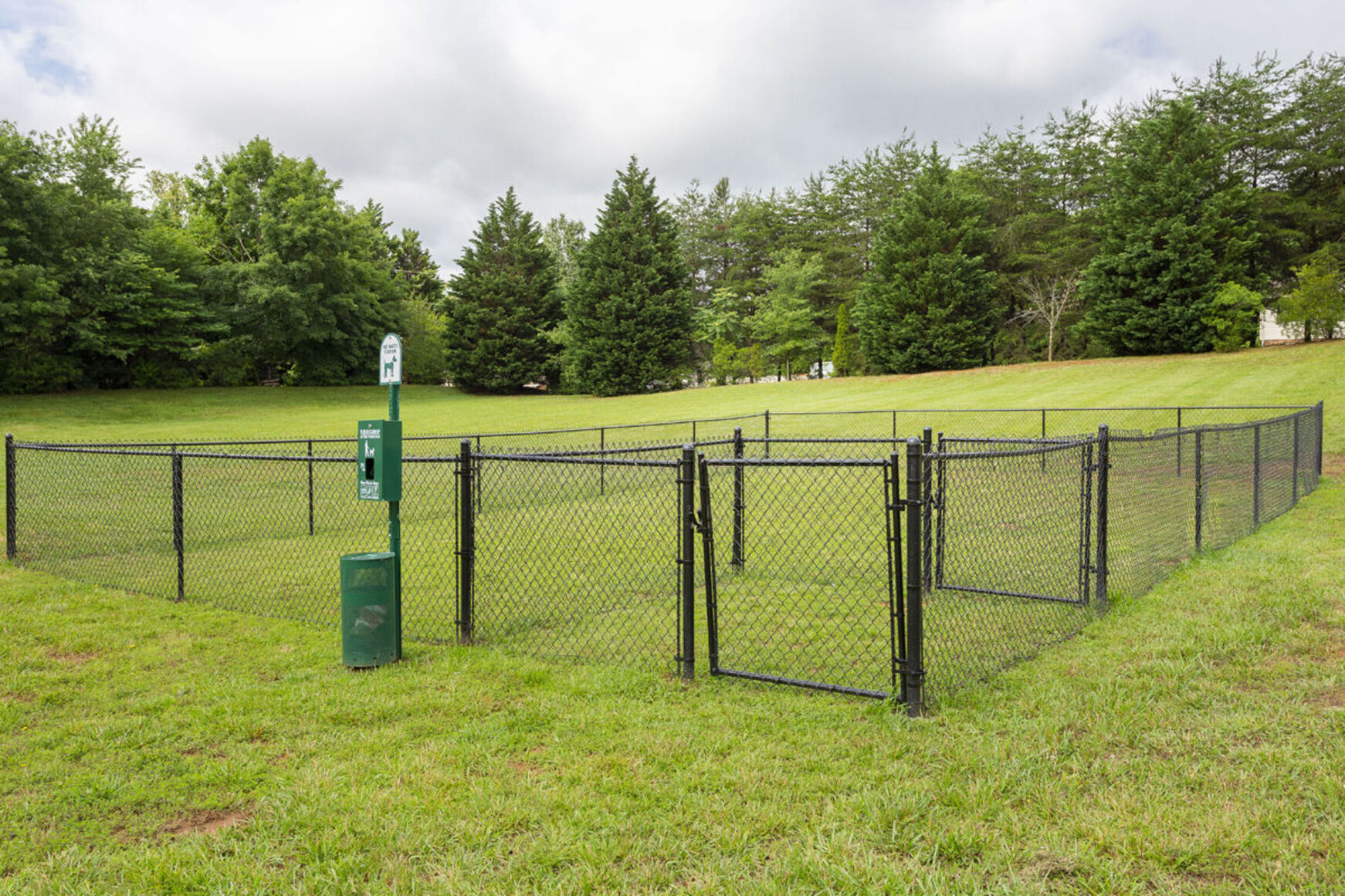 Dog park fenced in