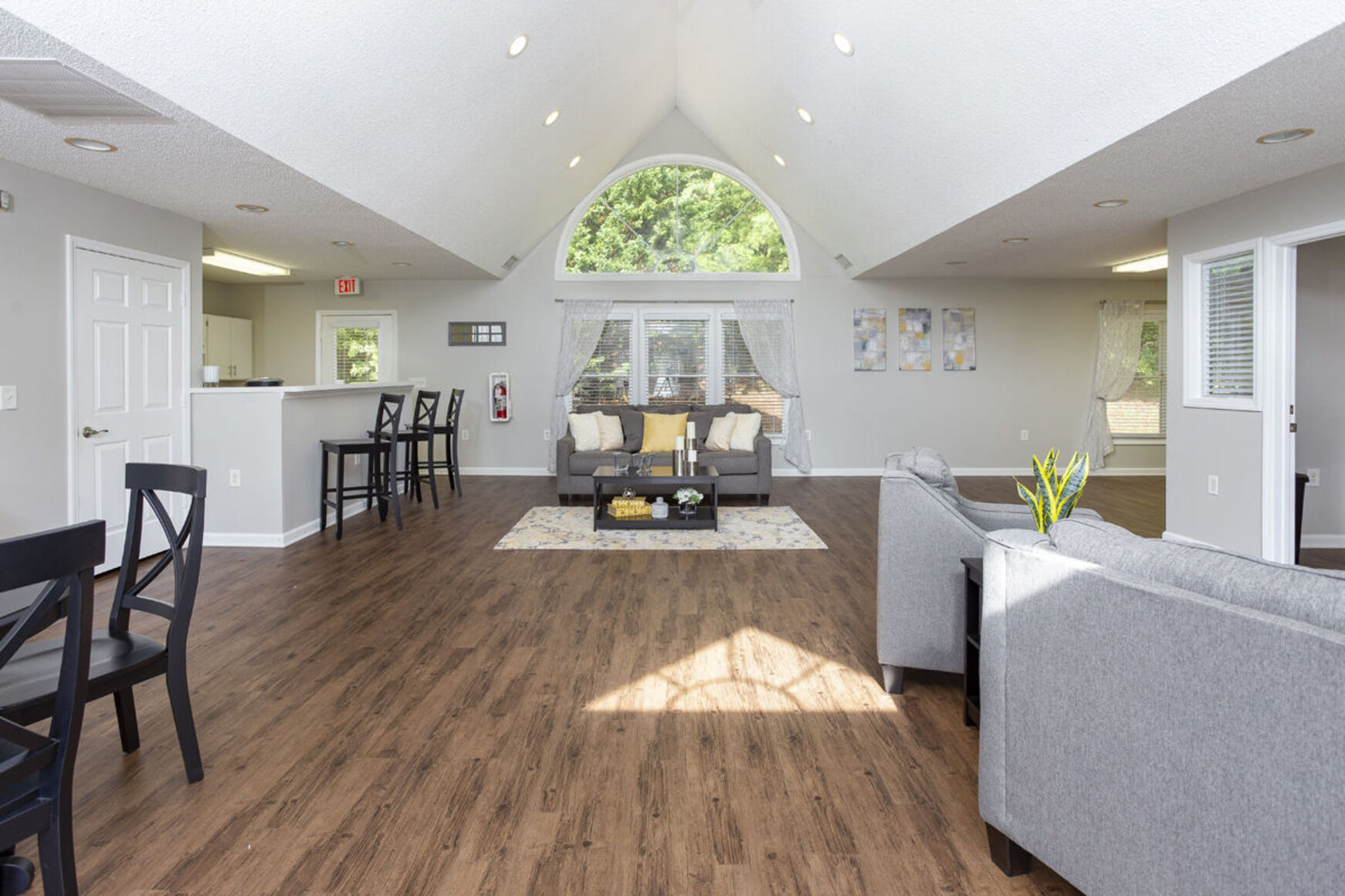 Clubhouse seating area