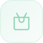 Green circular icon with a white lightbulb and gears symbolizing strategies.