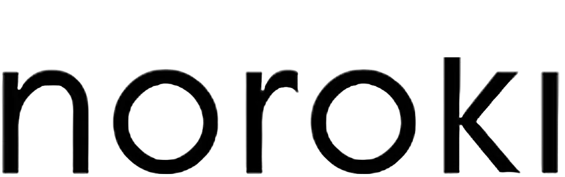 Text logo reading 'noroki' in lowercase black letters on a transparent background.