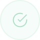 Green circular background with a faint check mark icon in the center.