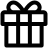Gift Icon from Nova Line set by streamlinehq.com