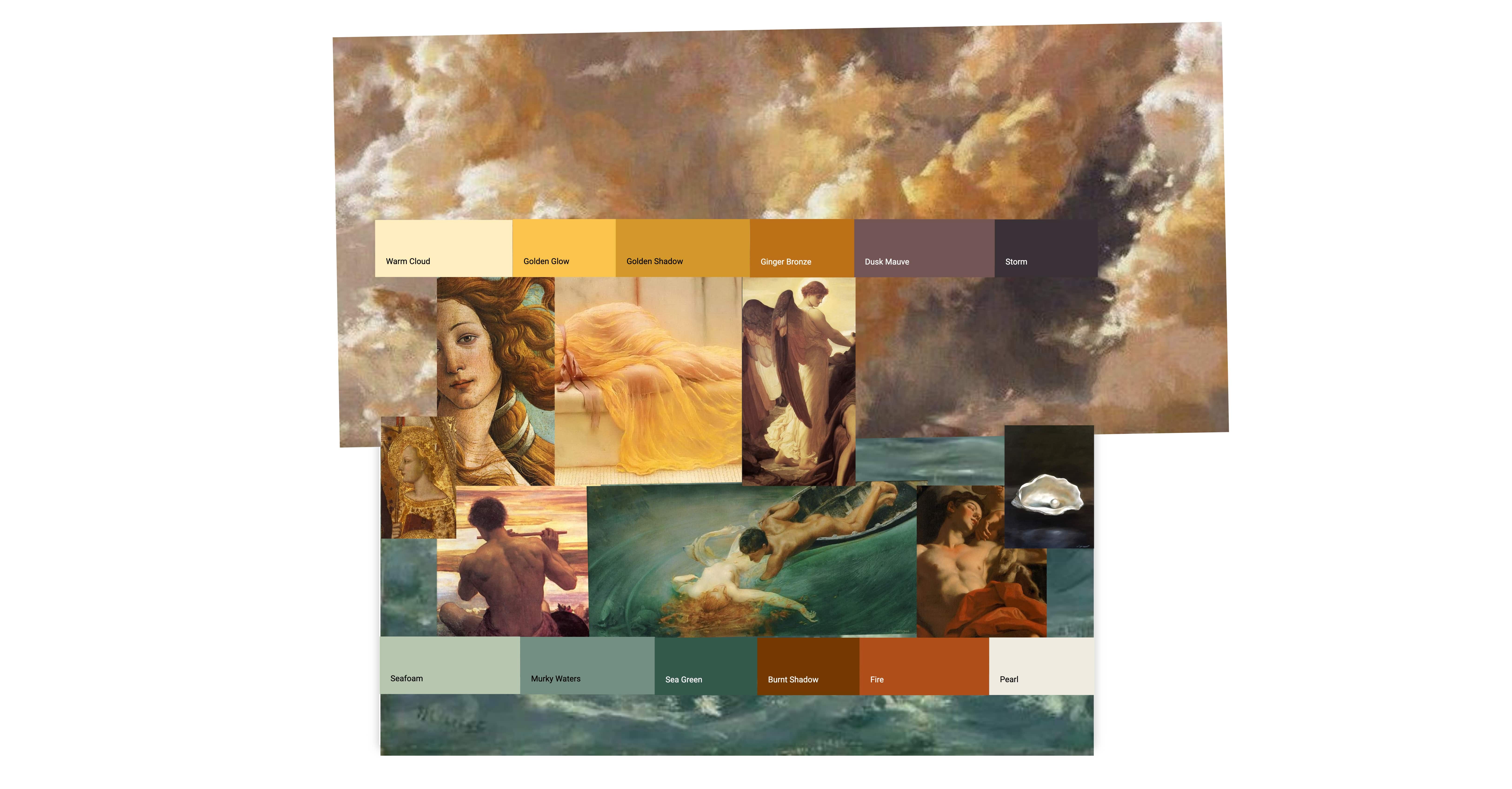 color story board created with Make the Dot