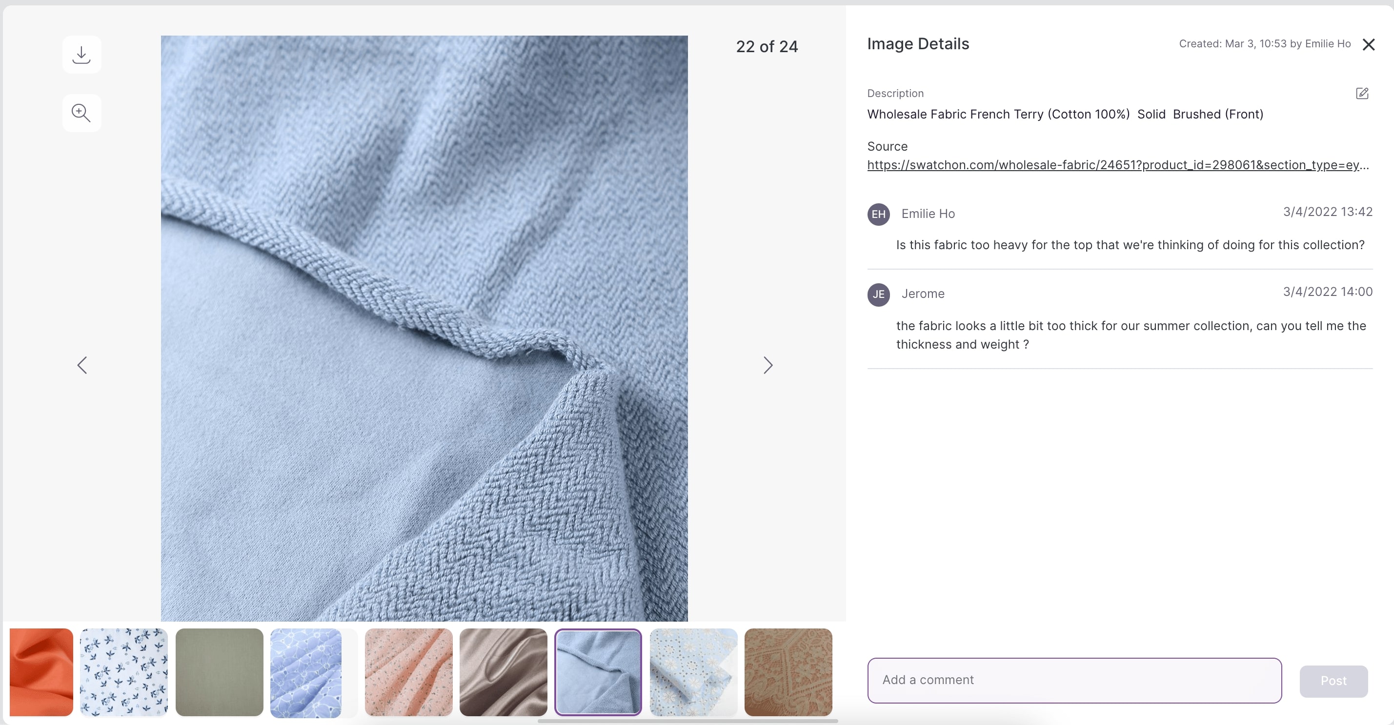 Image preview on make the dot