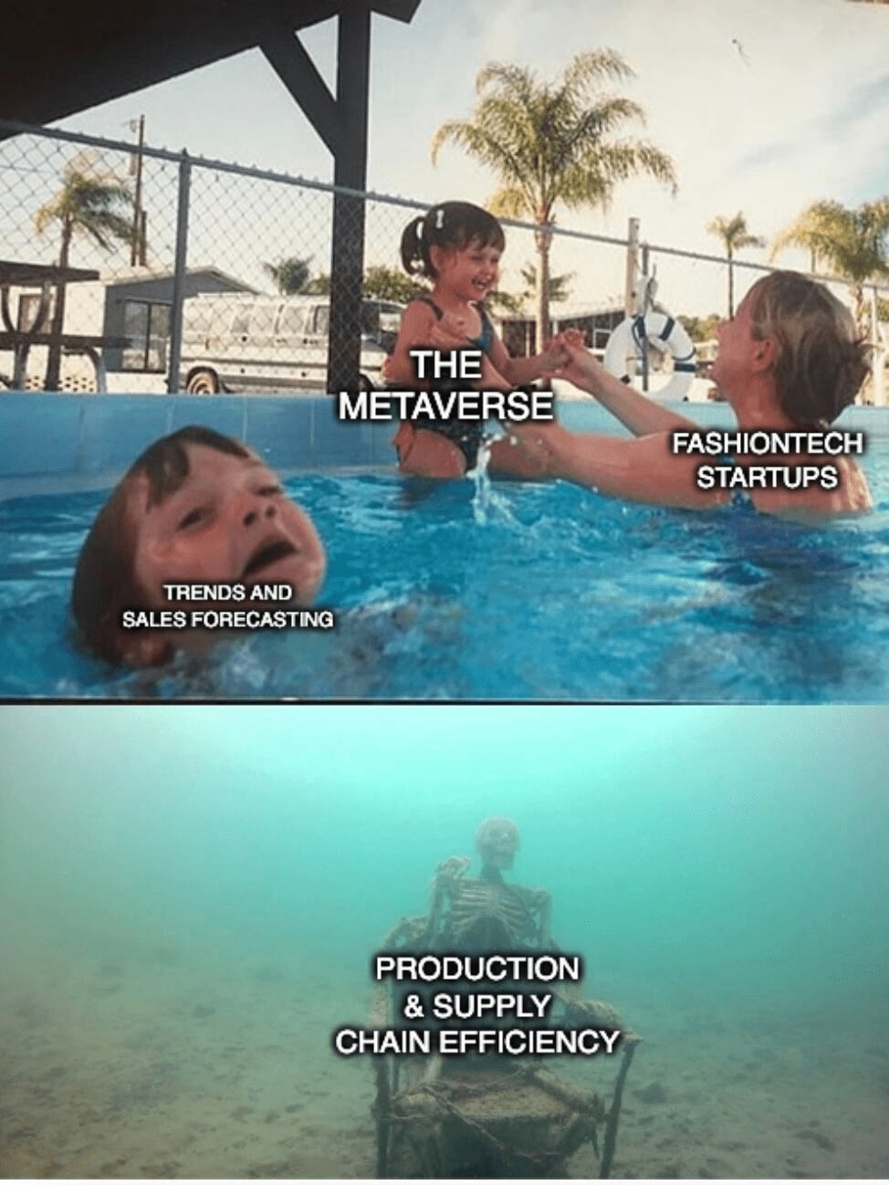 Fashion tech meme about the fashion metaverse