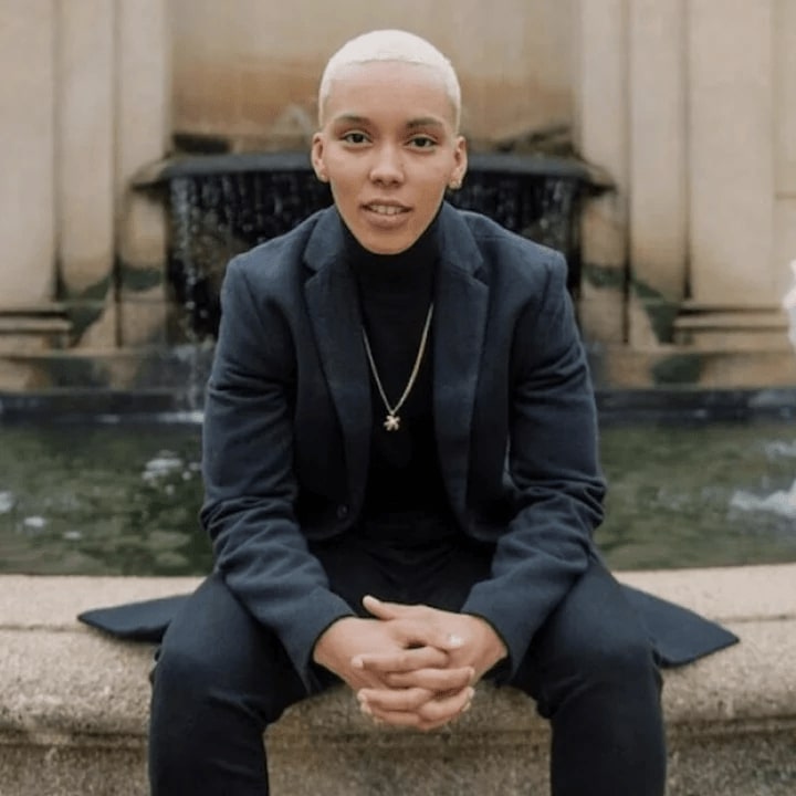 Black gender fluid suit