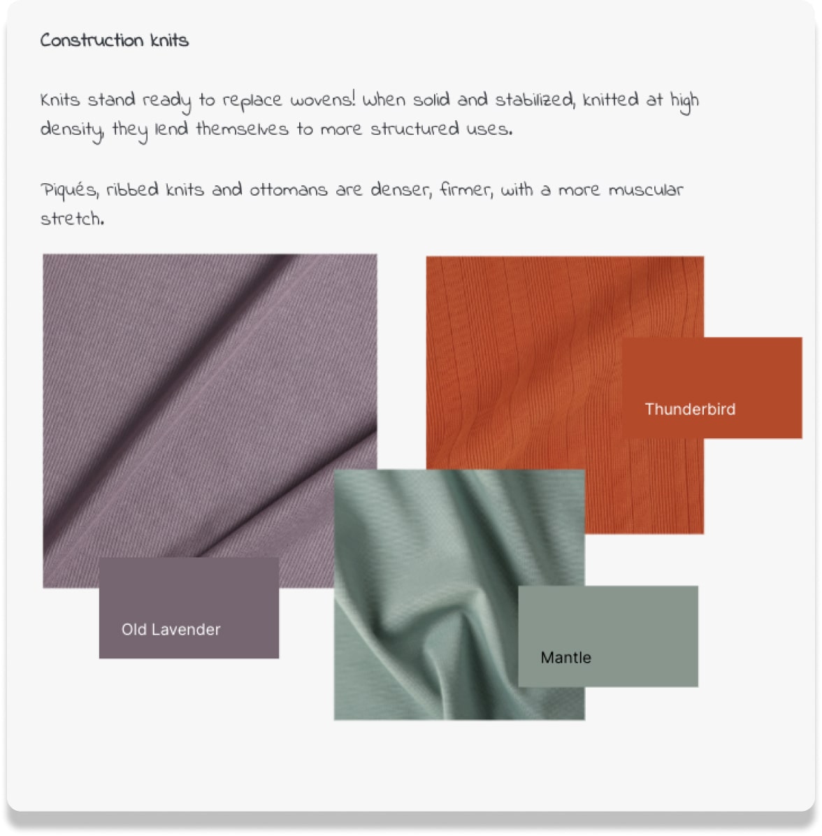 Construction knits trend for Spring/Summer 2023