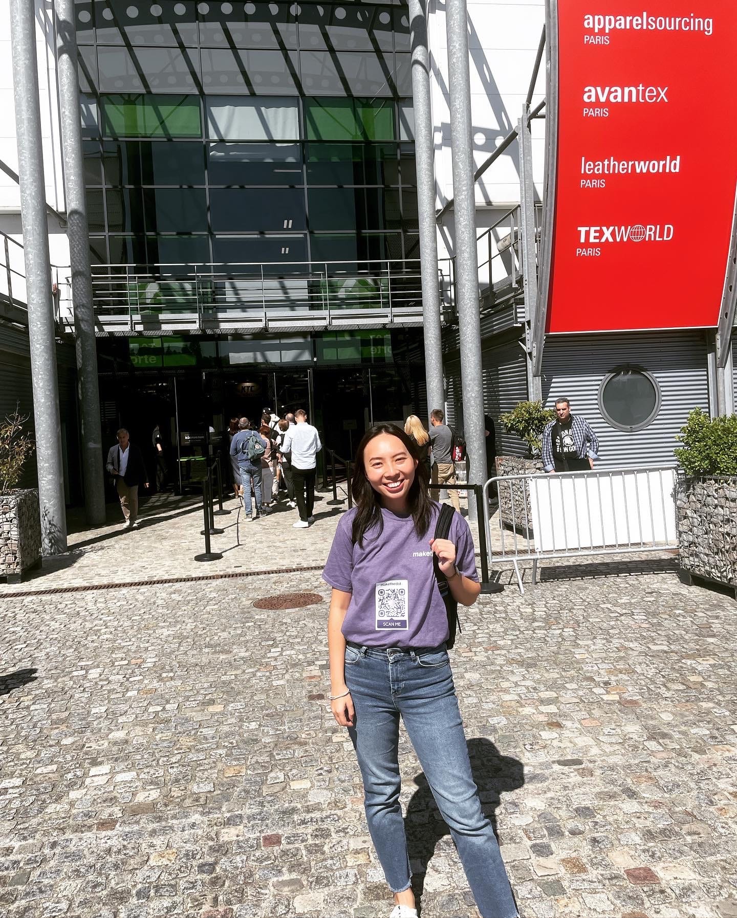 Emilie at Texworld 2