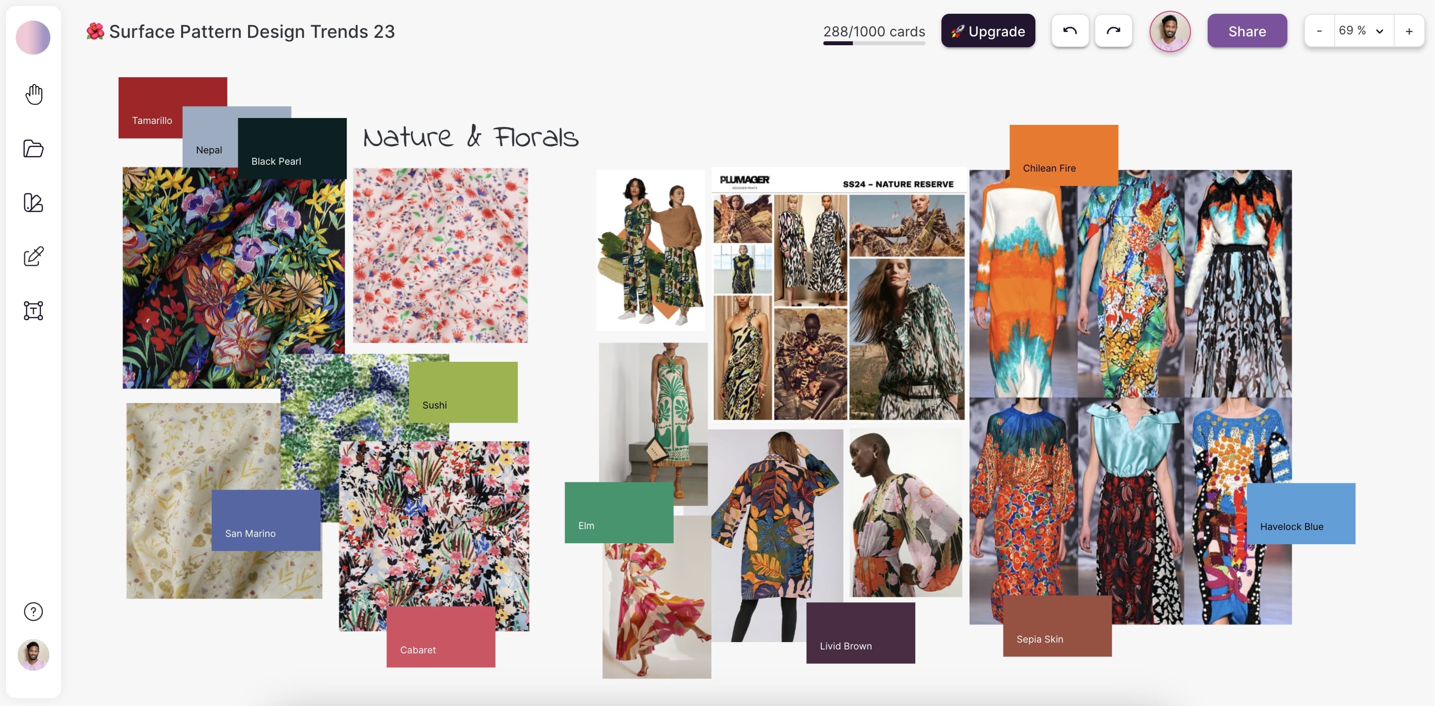 Nature surface pattern design trend 2023