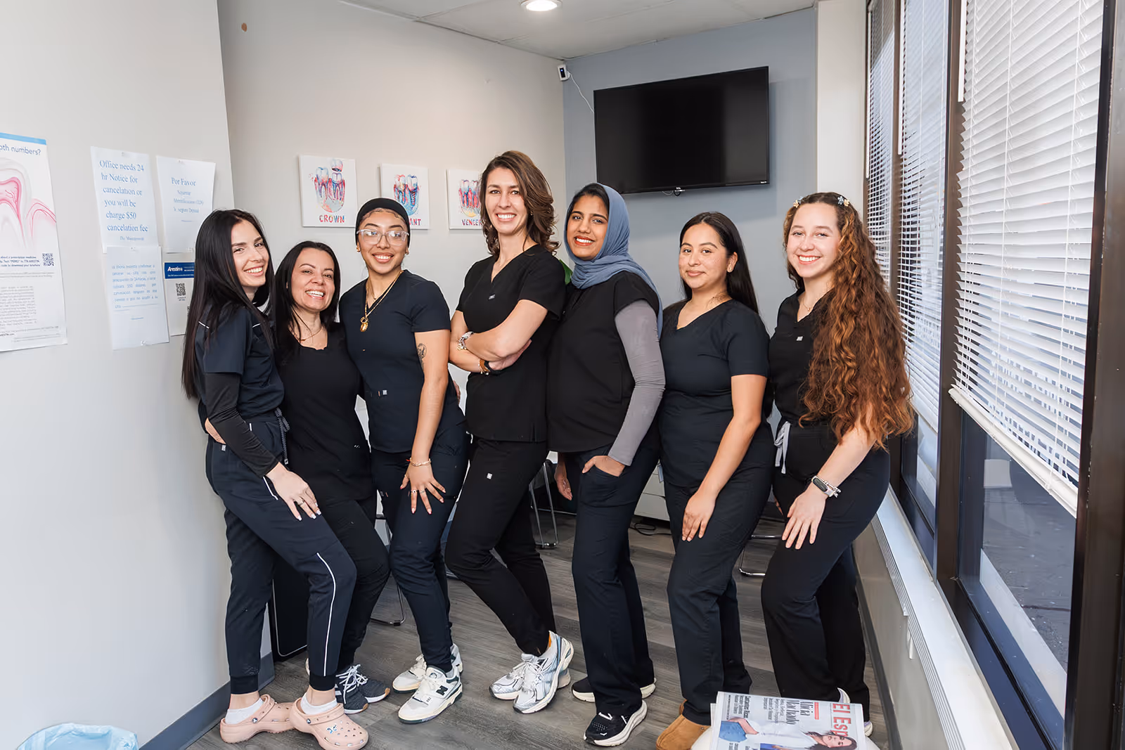 All team member at Marvel dental