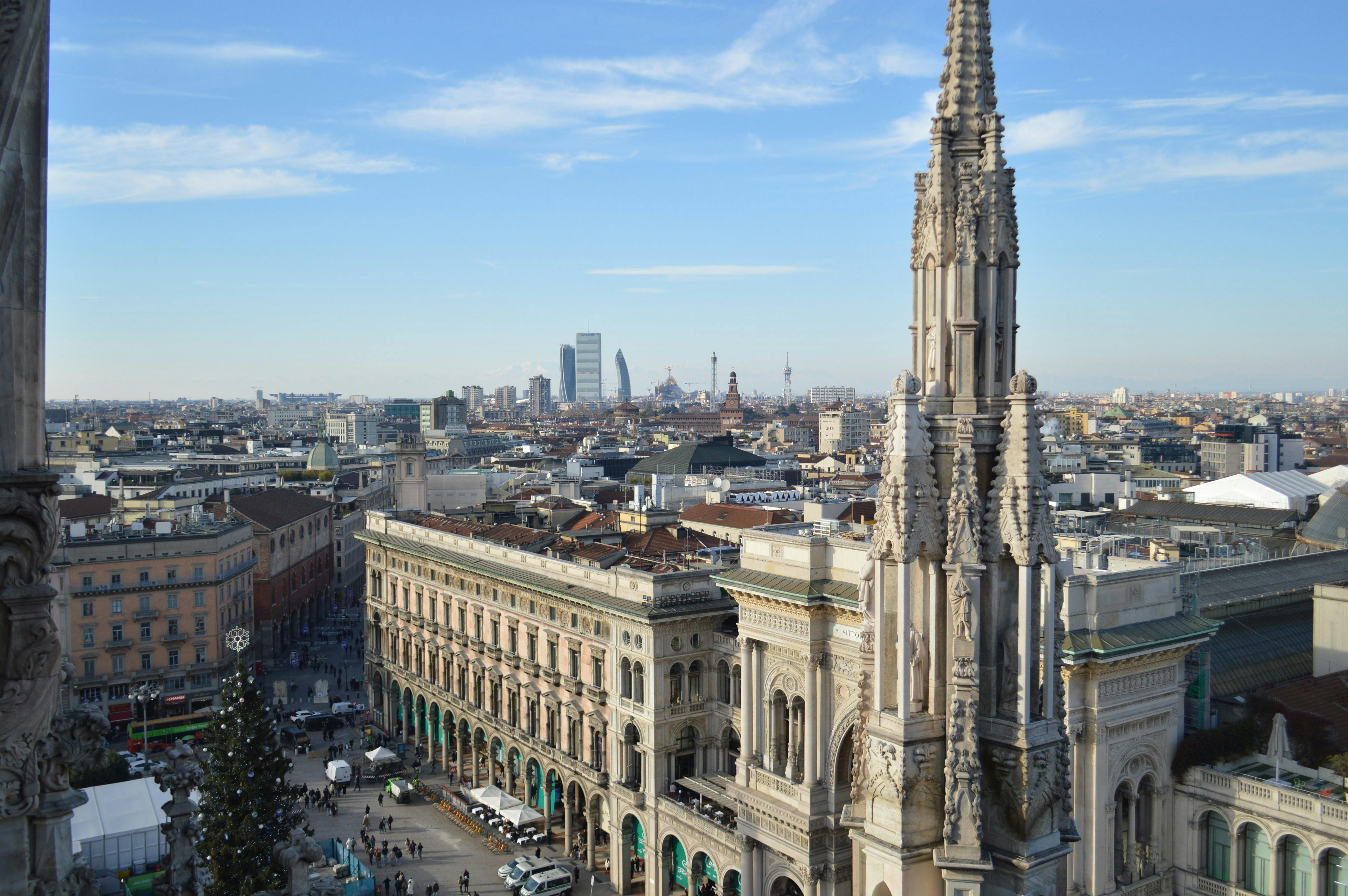 milano architecture aerial
