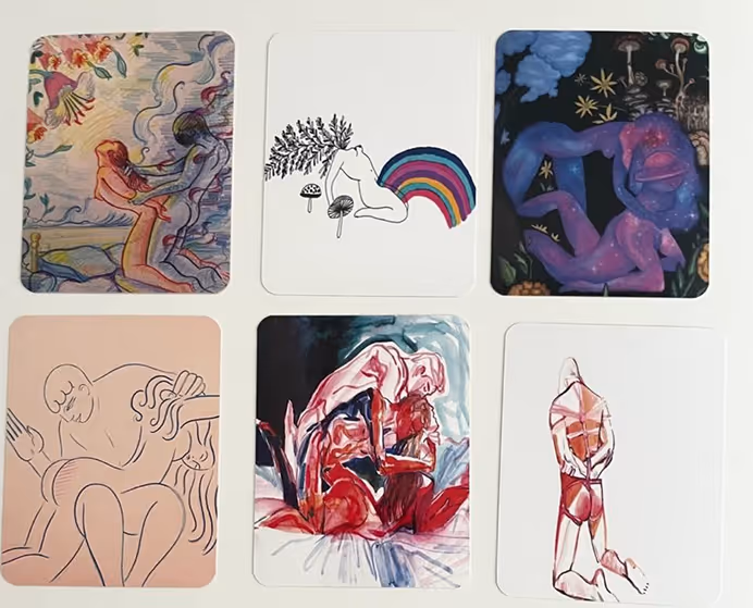 Body Sex and Shame metaphorical MAC cards deck for intimate sphere work 18+