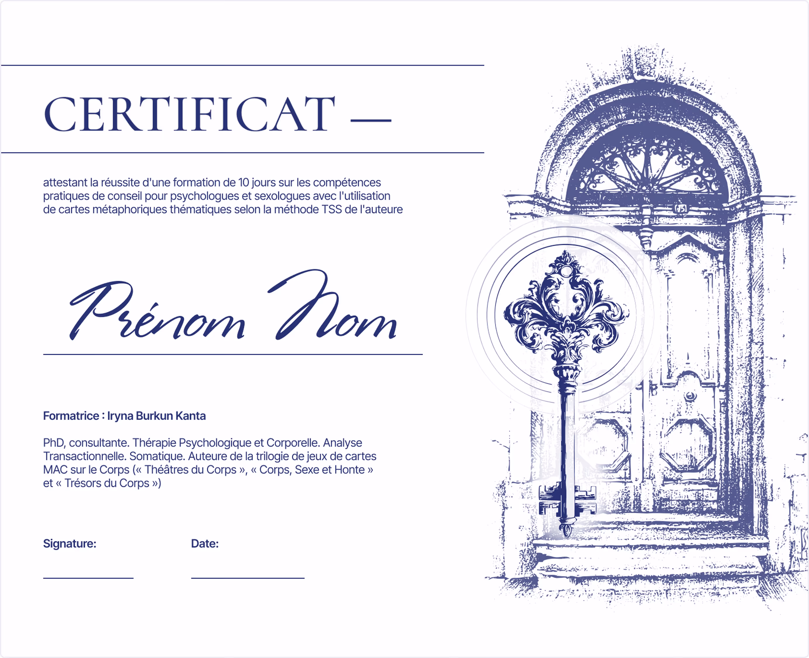 Gift certificate for psychological consultation with Iryna Burkun Kanta