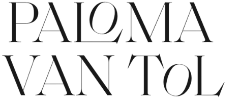 Paloma van Tol logo, black on white