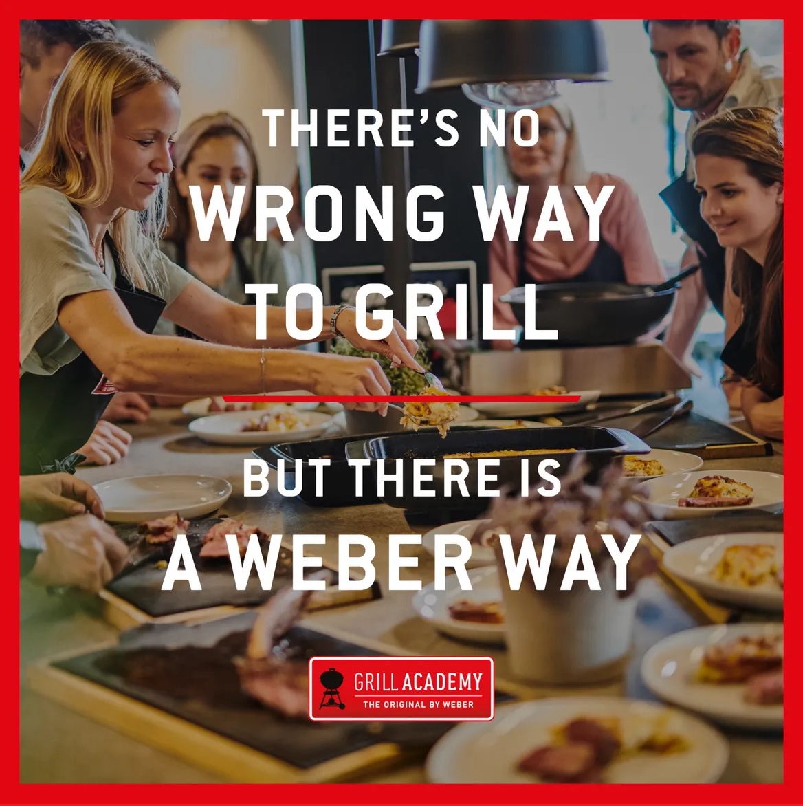 Screenshot of a social post for Weber grills