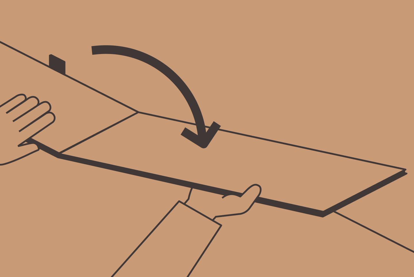 CASE Floors installation illustration - Step 2
