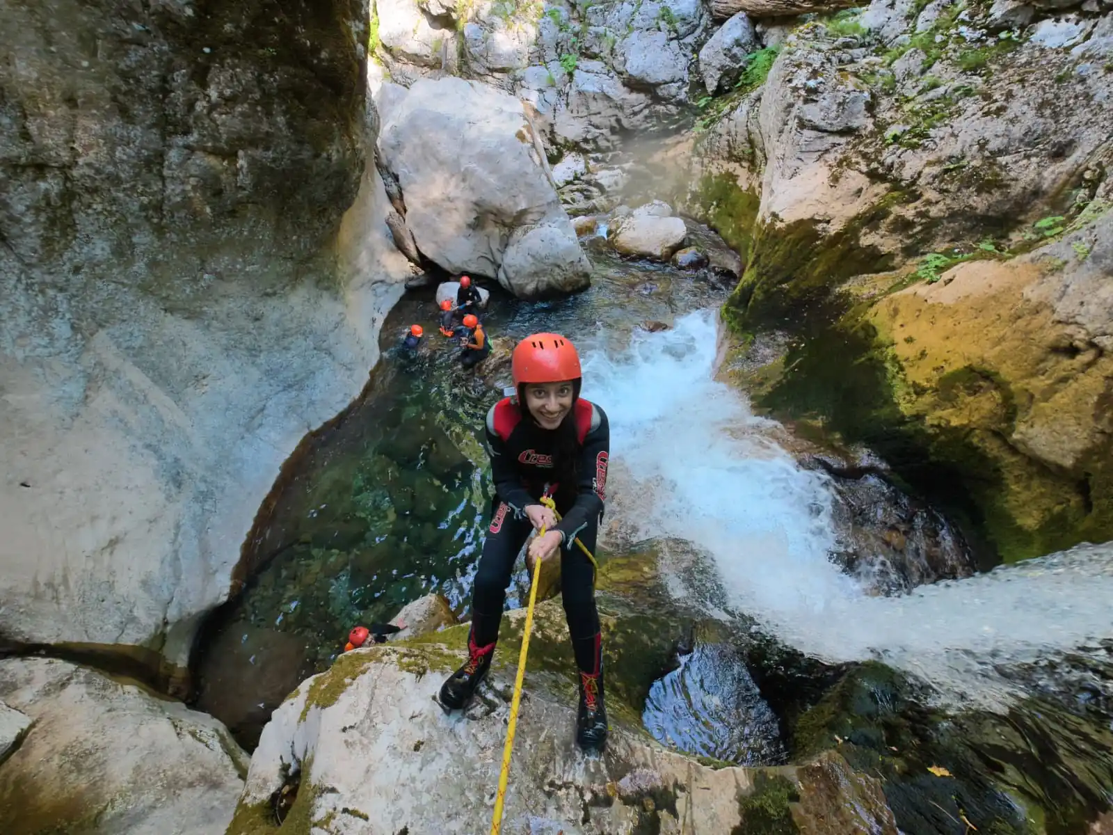 Canyoning kid hrcavka river Sutjeska National Park