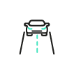 car on a road icon