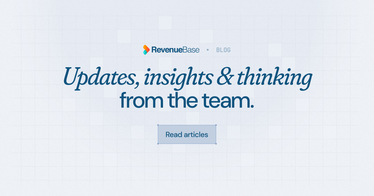 October 2025 Release Notes | RevenueBase Blog