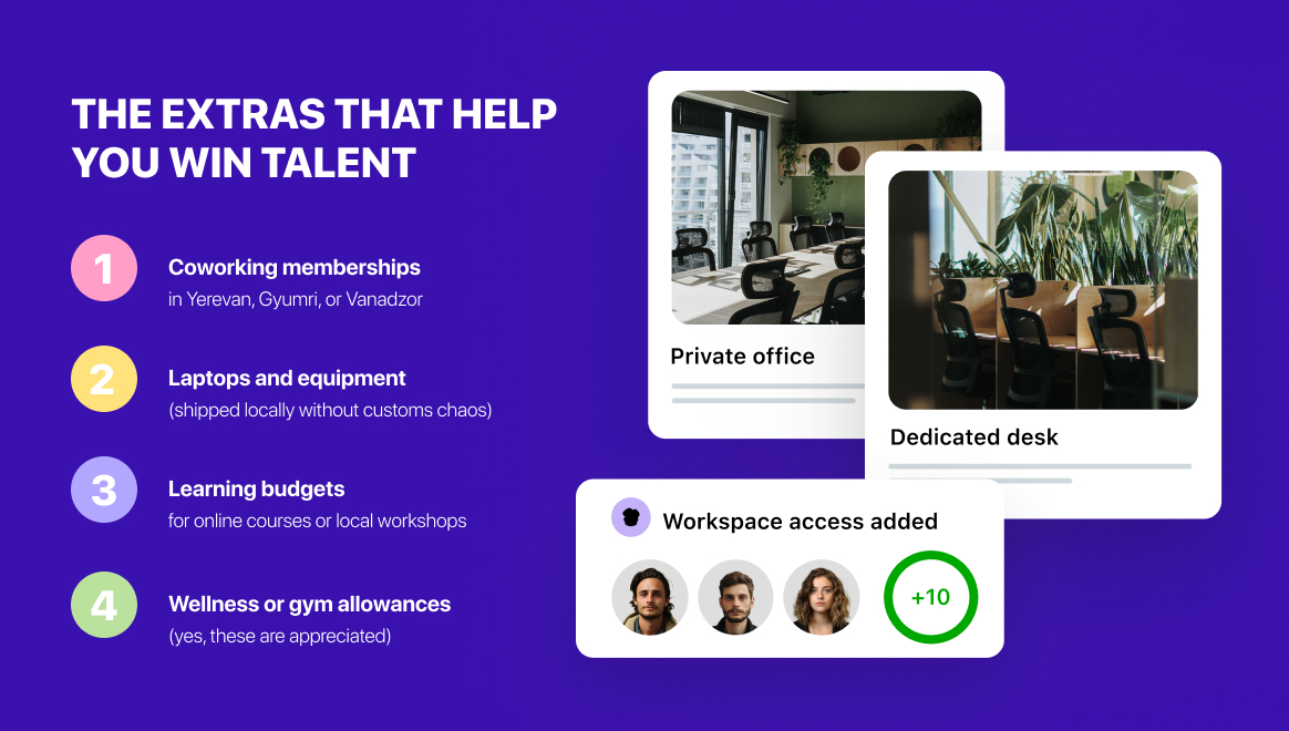 The extras that help you win talent