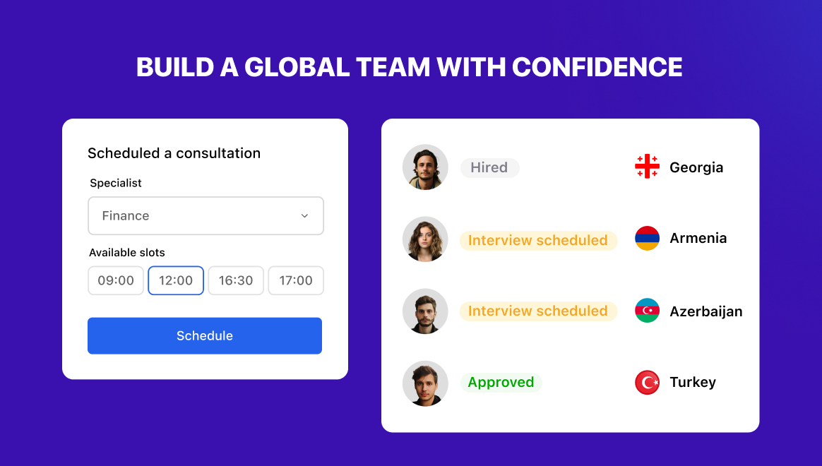 build a global team in Turkey