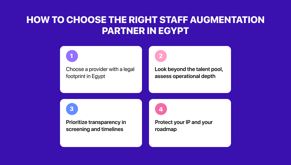 How to choose the right staff augmentation partner in Egypt
