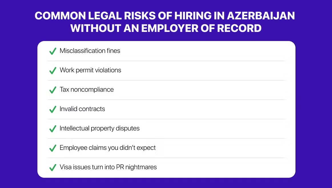 legal and compliance risks in Azerbaijan