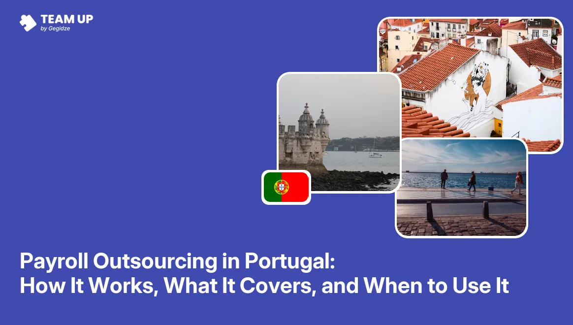 Payroll outsourcing Portugal guide showing payslip and social security filing process for foreign employers