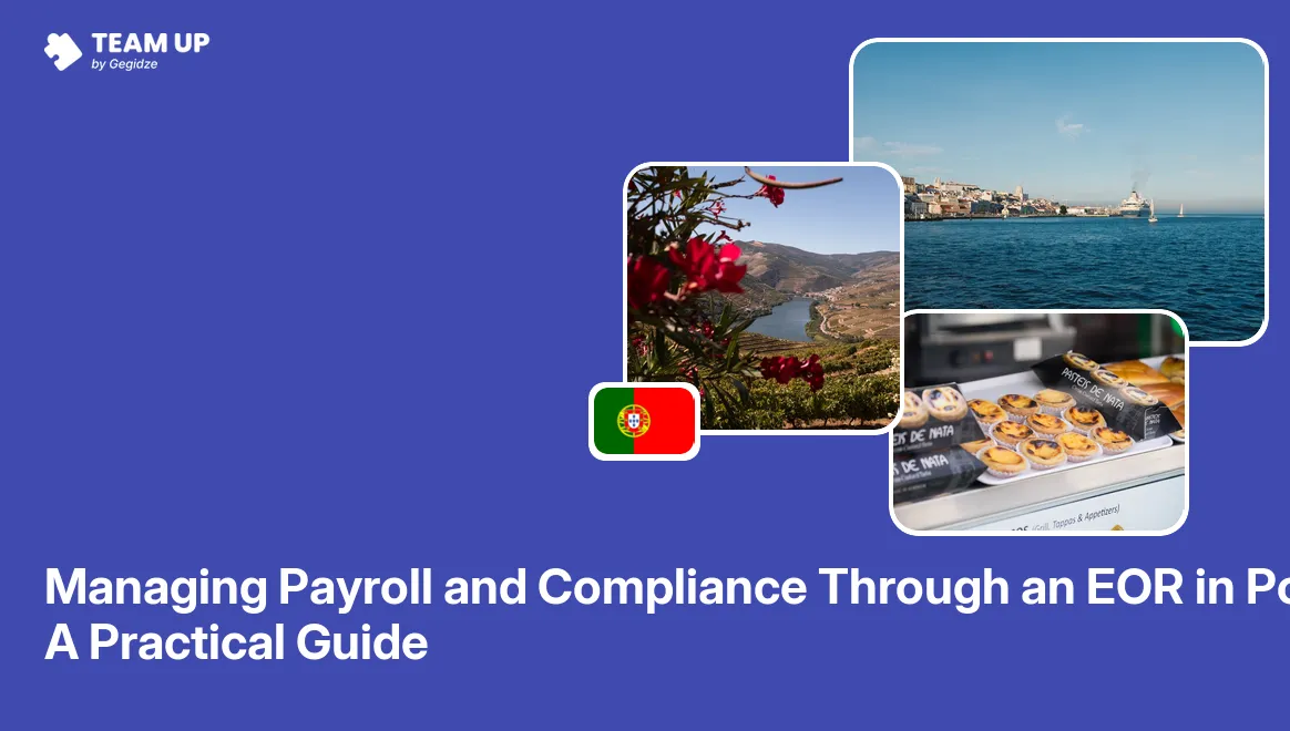 EOR payroll Portugal compliance guide showing payslip and social security filing workflow for Portuguese employees