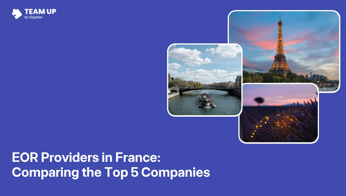 Comparison chart of EOR providers in France showing payroll and compliance features for hiring French employees