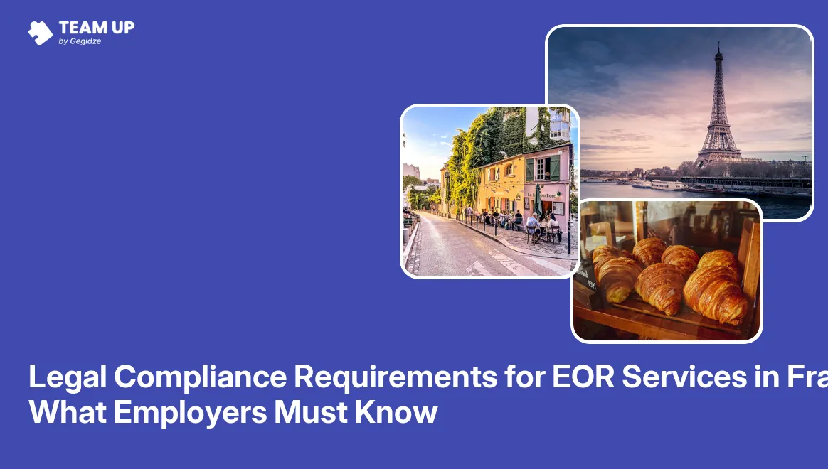 EOR legal compliance France checklist showing employment contract and social contribution obligations for employers