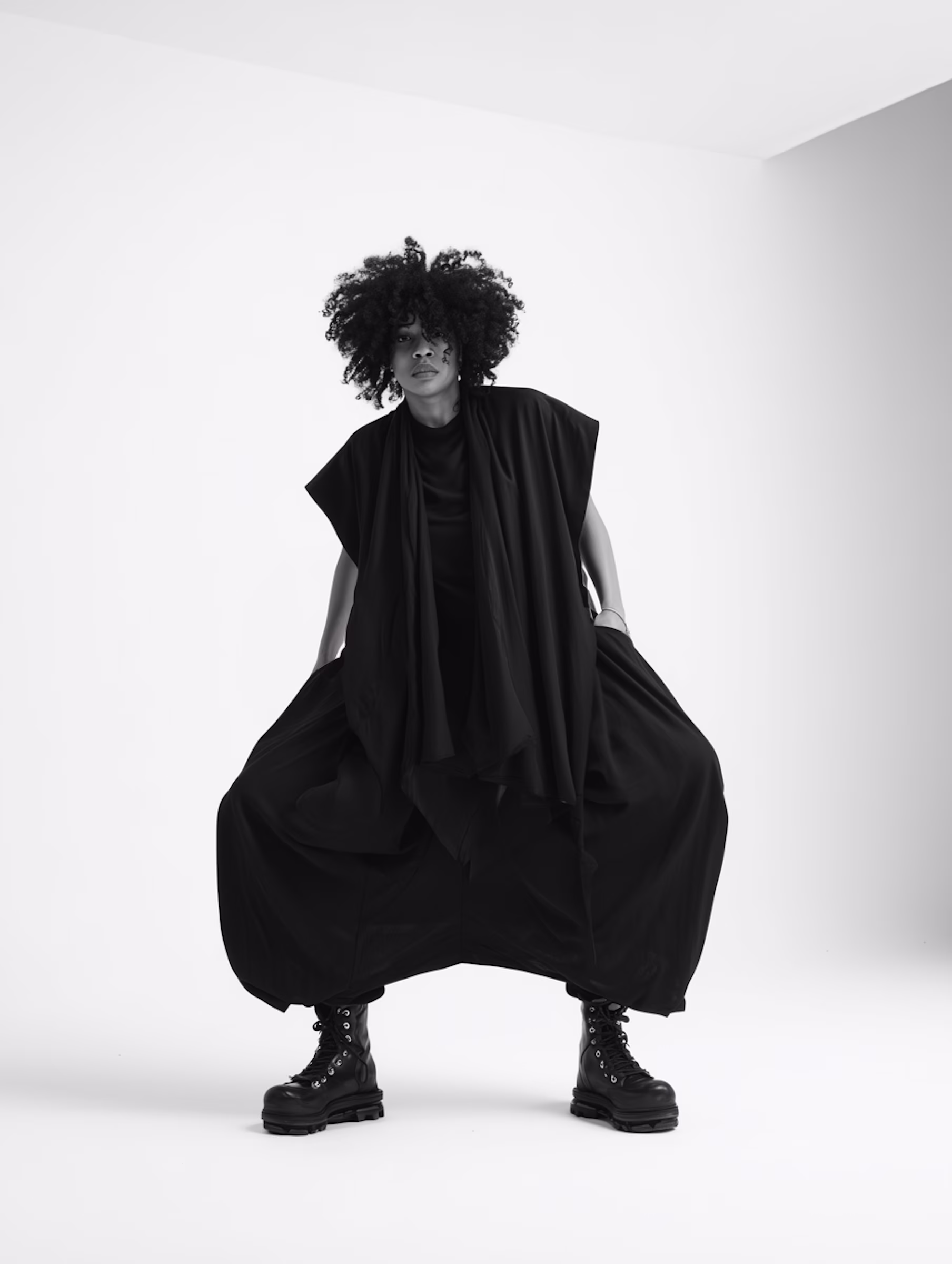 Avant-Garde Fashion Pose