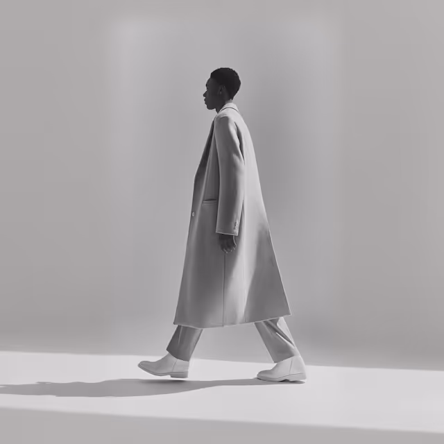 Stylish Man in Grayscale Fashion