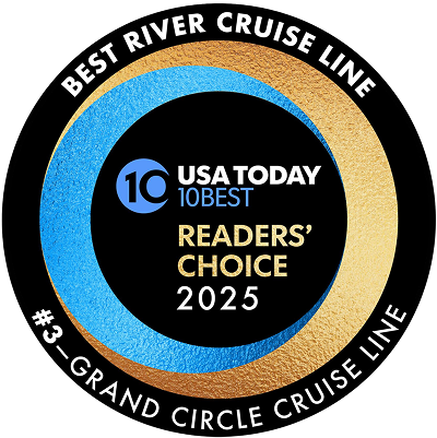 10Best Readers' Choice 2025 badge - Best River Cruise Line