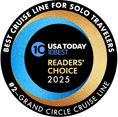10Best Readers' Choice 2025 badge - Best Cruise Line for Solo Travelers