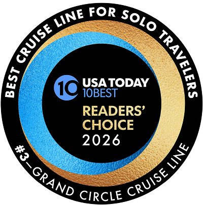 10Best Readers' Choice 2026 badge - Best Cruise Line for Solo Travelers