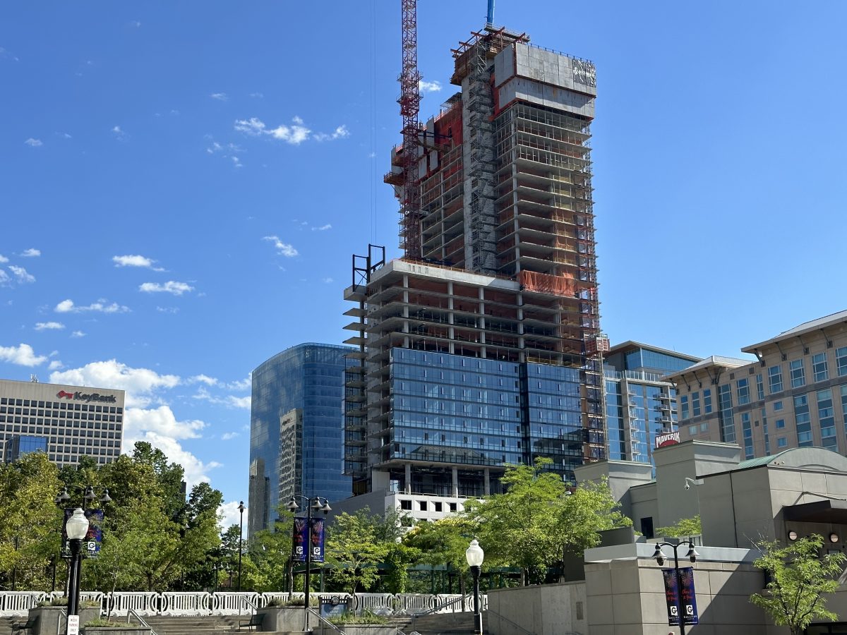 Take a walk on top of Astra Tower on its way to becoming Utah's tallest building