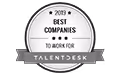 2019 Best Companies to Work For badge from TalentDesk.