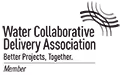 WCDA text logo in black and white with stylized letters.